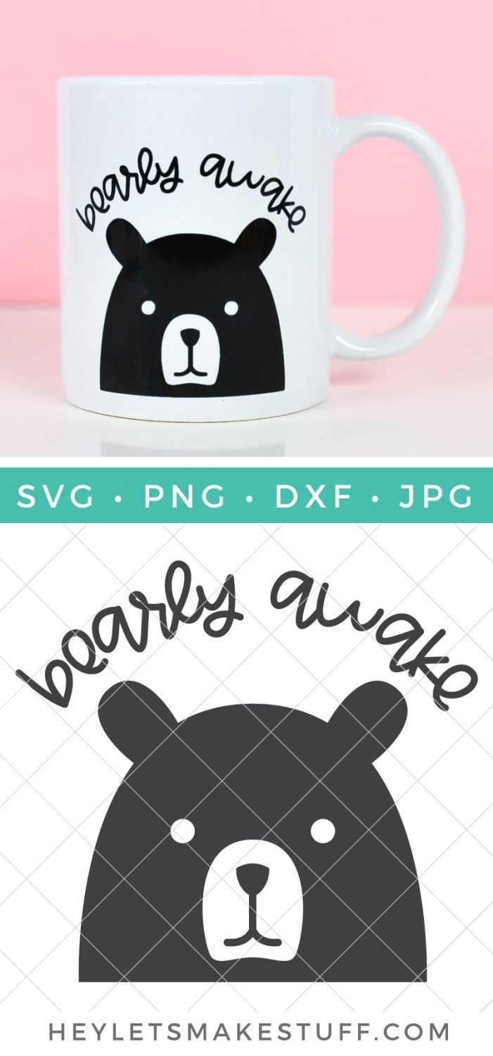 Bearly Awake SVG pin image