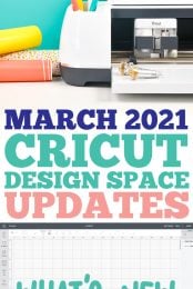 March 2021 Cricut Design Space Updates pin image