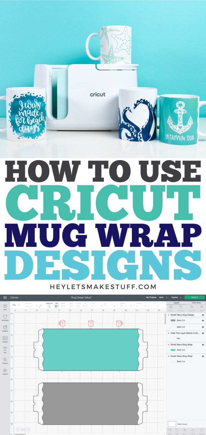 How to Use Cricut Mug Wrap Designs pin image