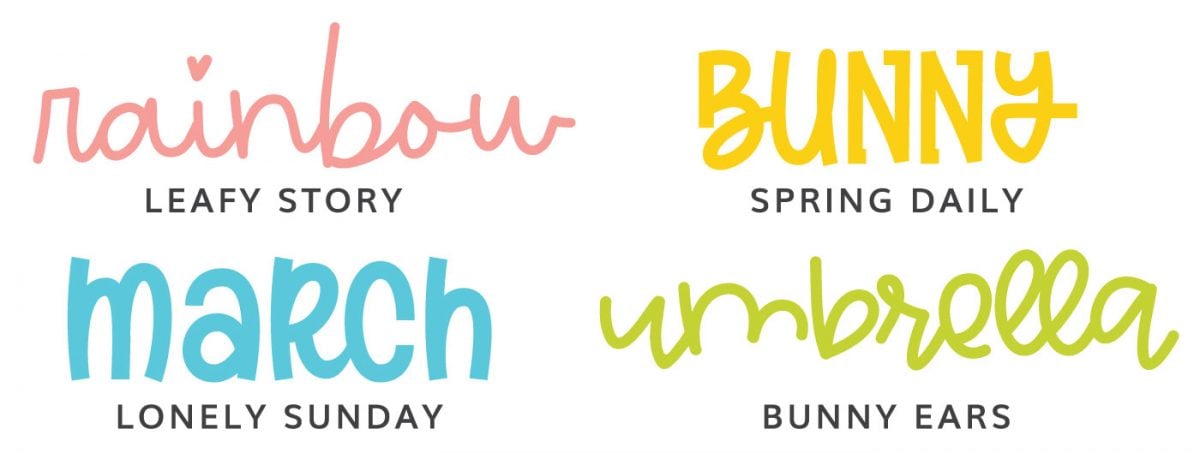 Cheap and Free Spring & Easter Fonts for Cutting Machines