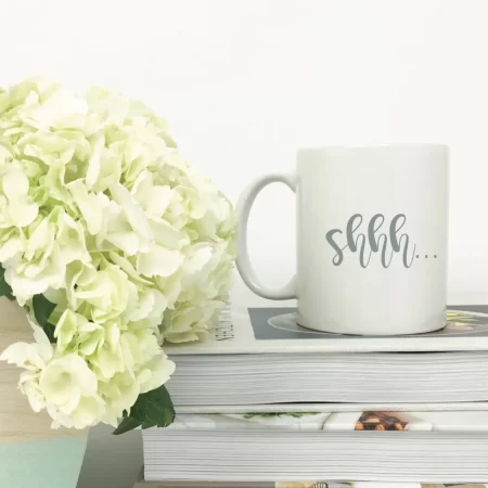 Shhhh coffee mug SVG