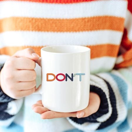 Don't coffee mug SVG