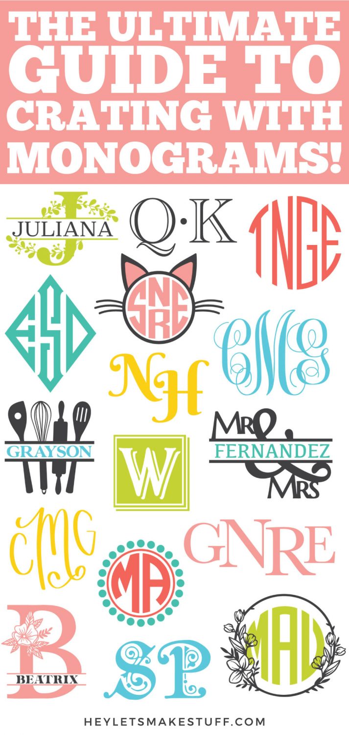 Monogram Fonts Pin Image