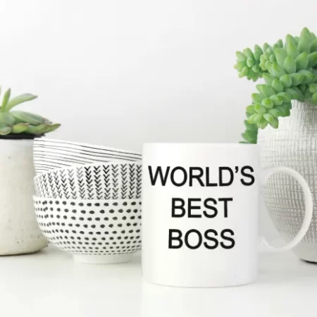 World's best boss mug SVG