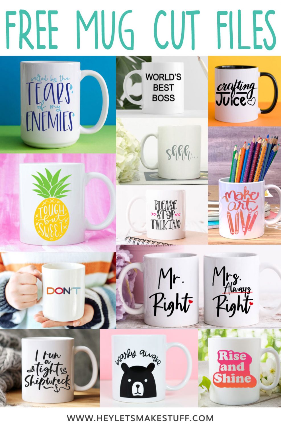 Free Mug Cut Files - Pin Image