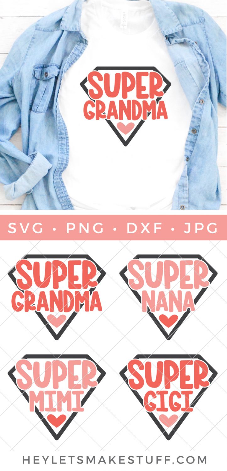 Super Grandma SVG pin image