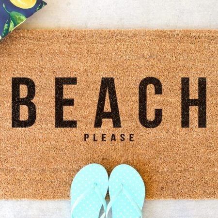 Beach Please Doormat - Kingston Crafts