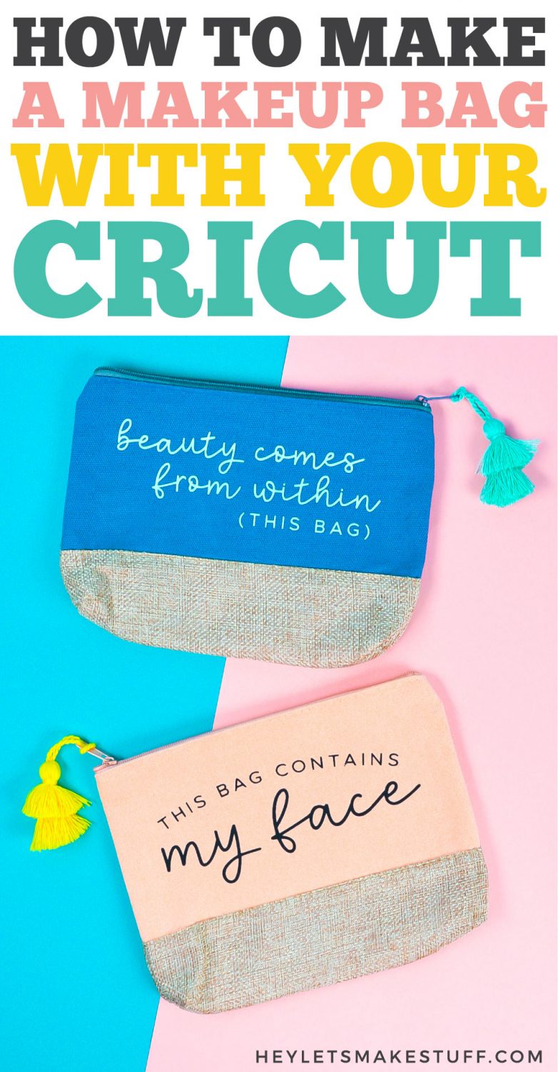 How to Make a Makeup Bag with a Cricut pin image