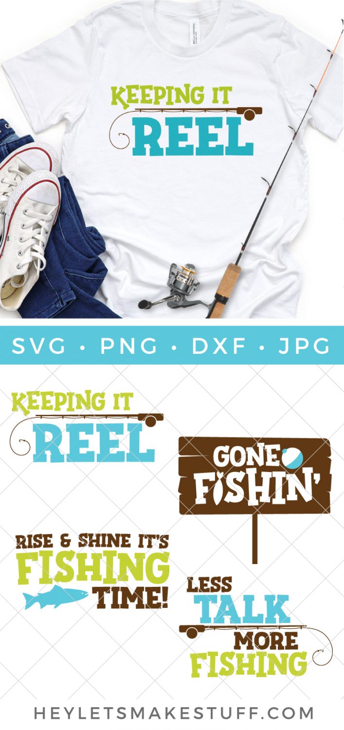 Fishing SVG bundle pin image