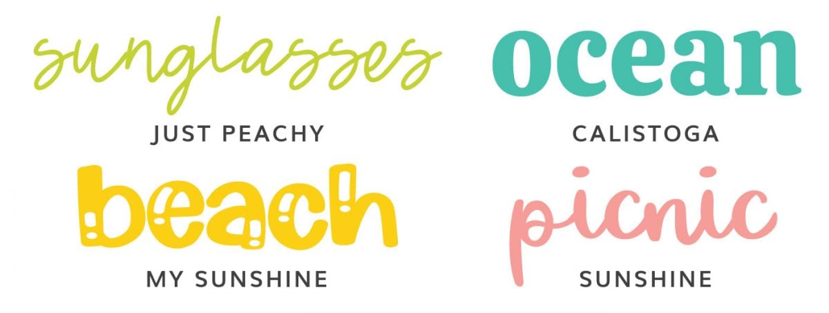 Cheap and Free Cheap and Free Summer and Beach Fonts for Cutting Machines