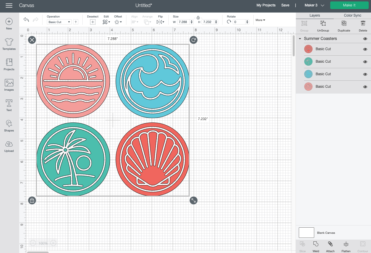 Make Coasters with Cricut Infusible Ink – Free SVG Templates – Daydream  Into Reality