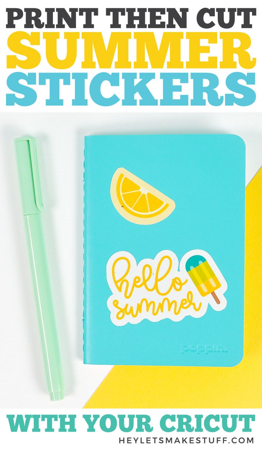 Cricut Summer Stickers Pin