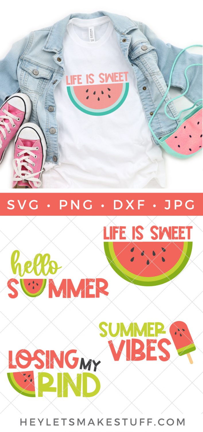 Watermelon SVG bundle pin image