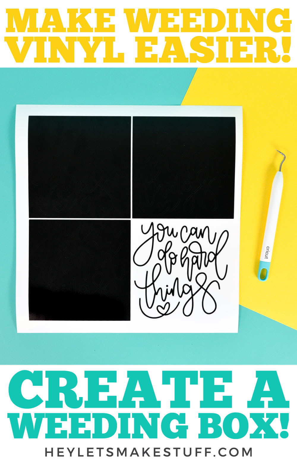 How to Make Weeding Vinyl Easier with a Weeding Box