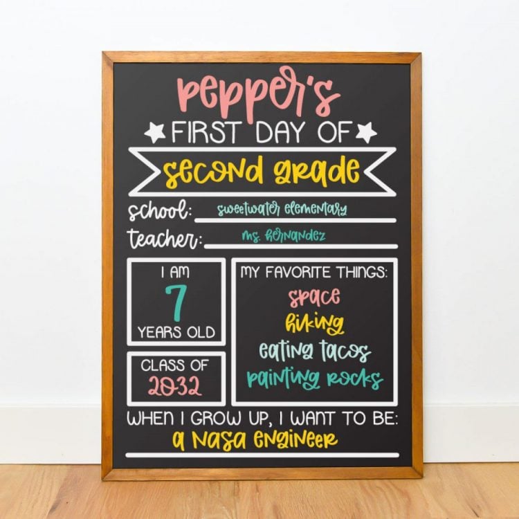 First Day of School Chalkboard SVG - Make Using Your Cricut!