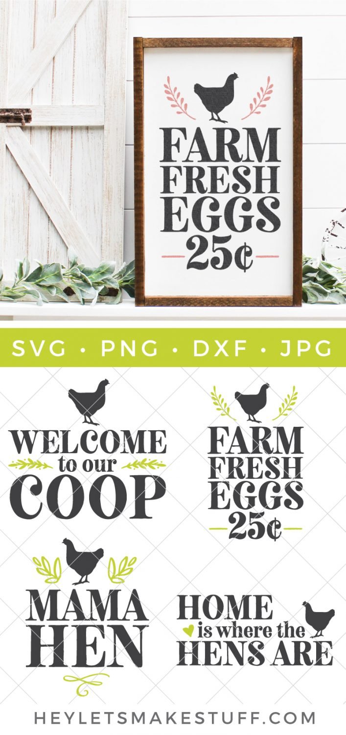 Farm Fresh Eggs SVG pin image