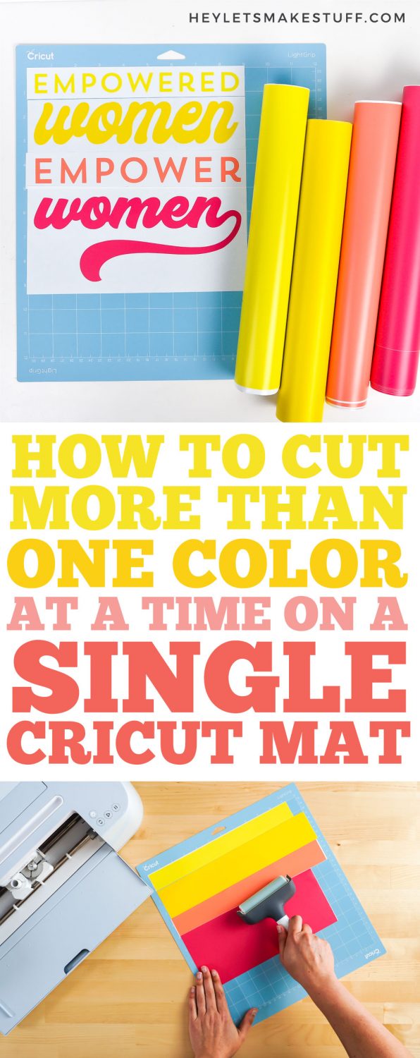 How to Cut More than One Color on a Single Cricut Mat Pin Image