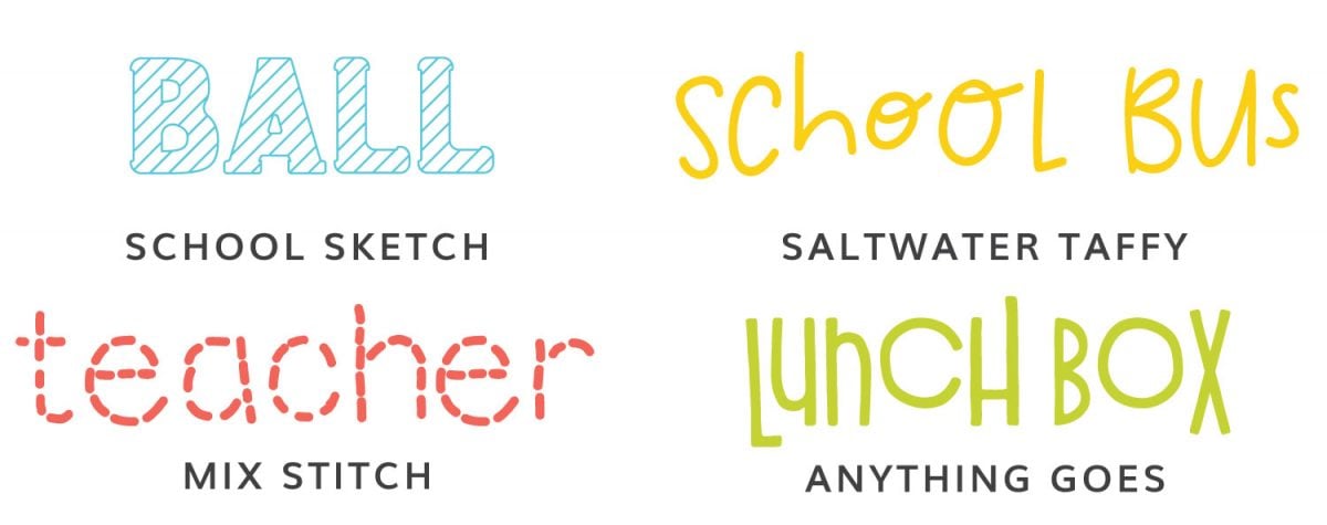 Cheap and Free School Fonts for Cutting Machines - Hey, Let's Make Stuff