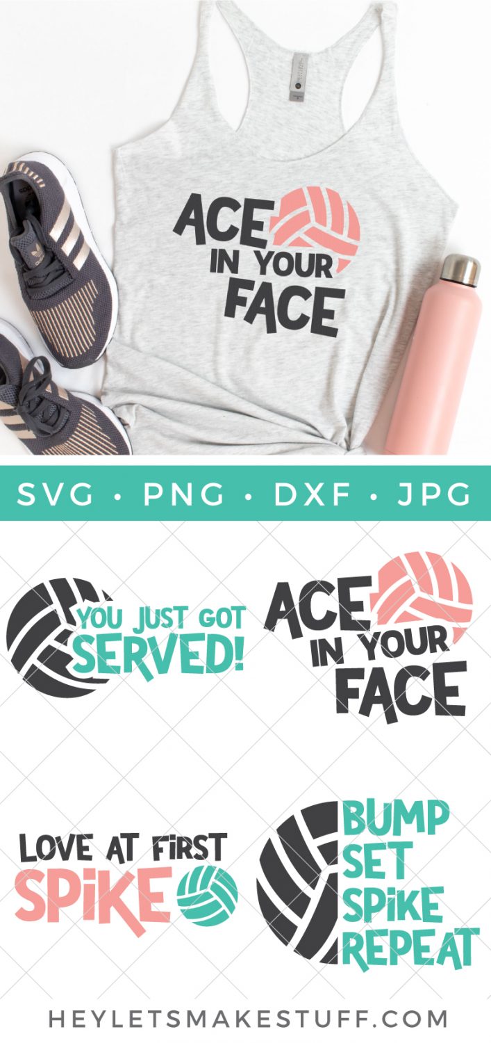 Volleyball SVG bundle pin image