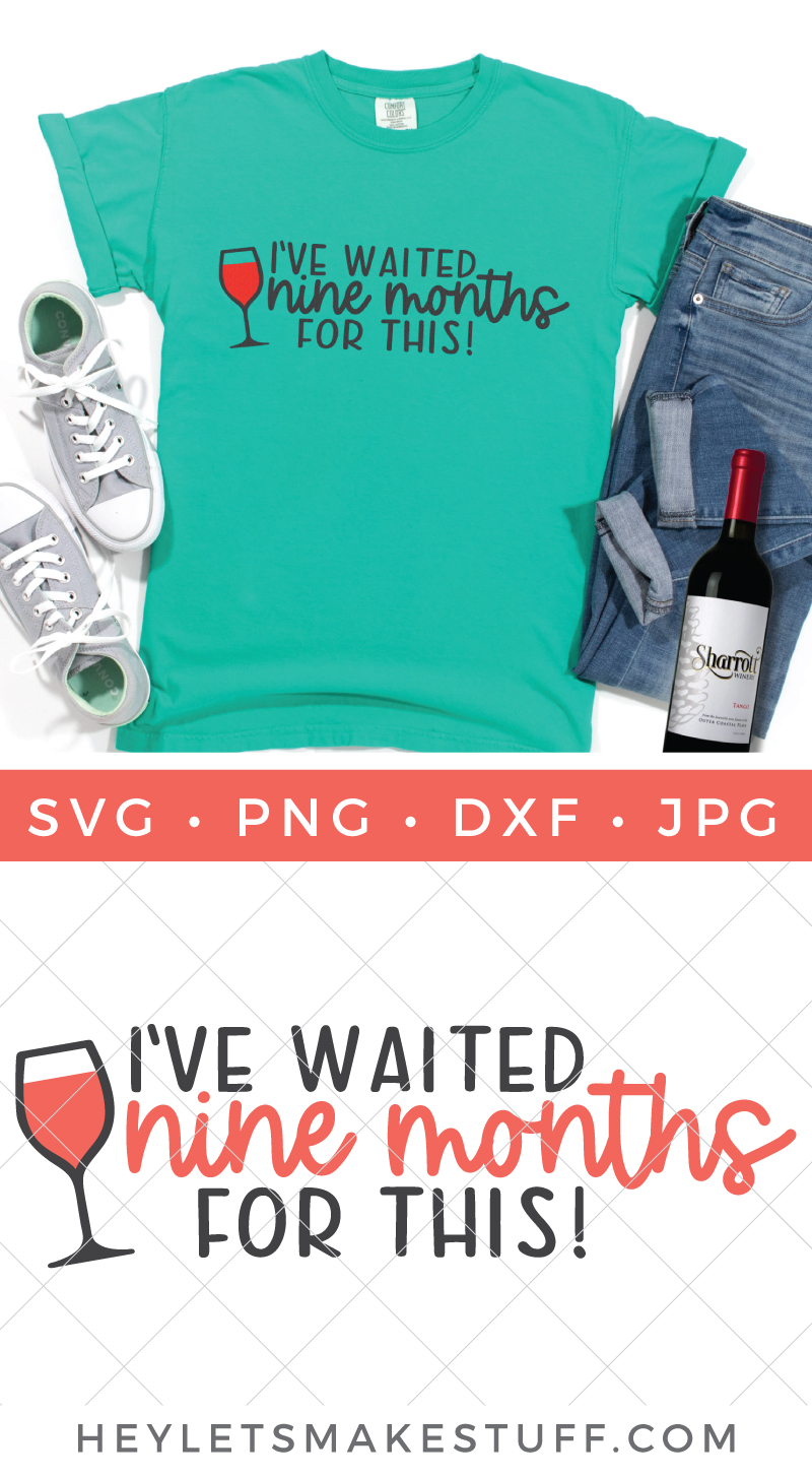 Free wine SVG pin image