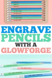 How to Engrave Pencils with a Glowforge / Laser pin image