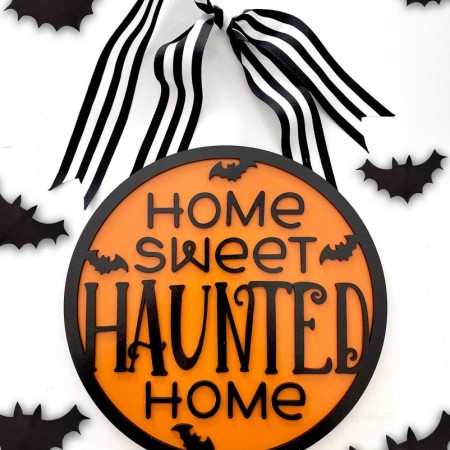 Home Sweet Haunted Home Sign by Pineapple Paper Co
