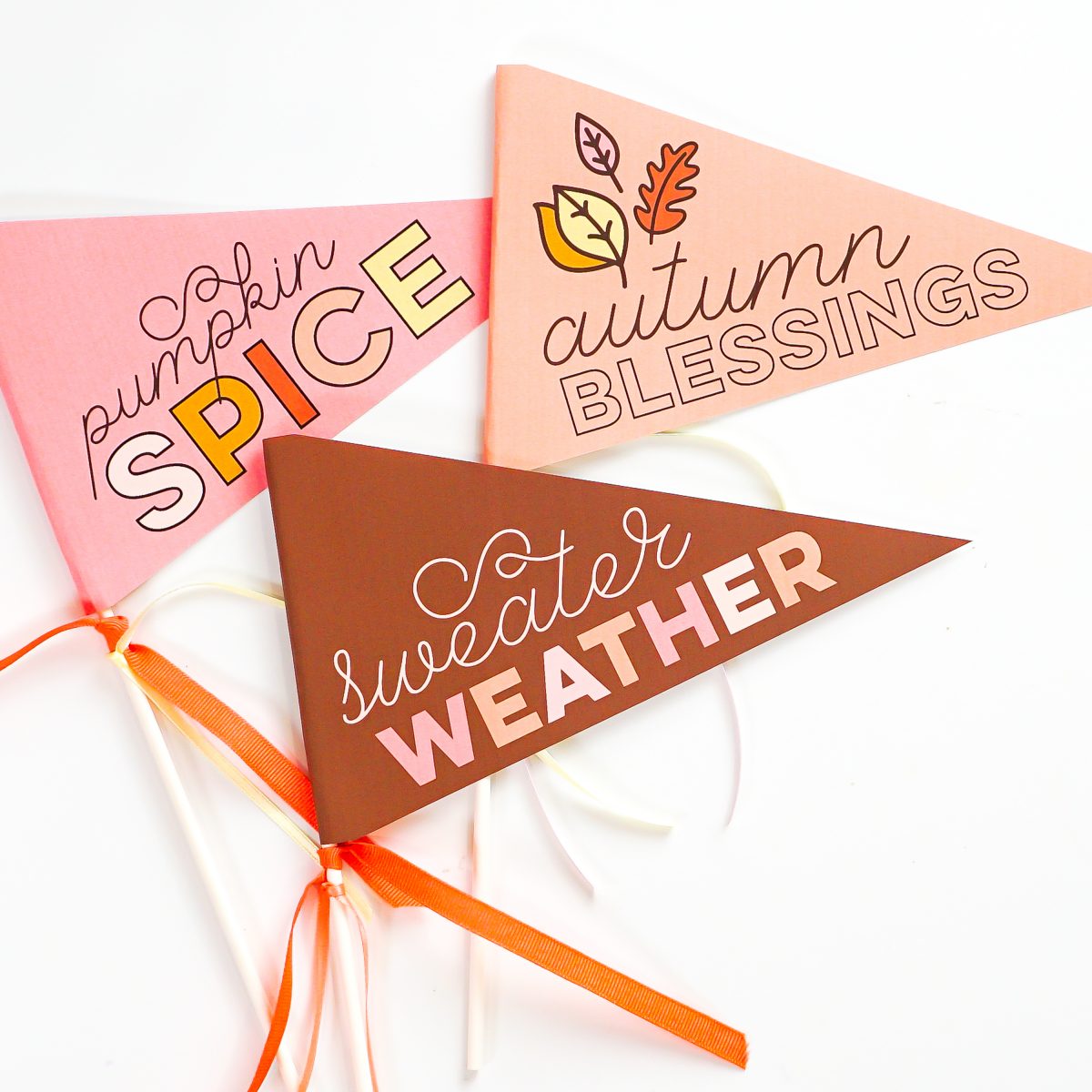 Easy Sewn Paper Pennants - Hey, Let's Make Stuff