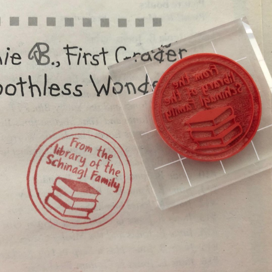 Rubber Stamp made with a Glowforge