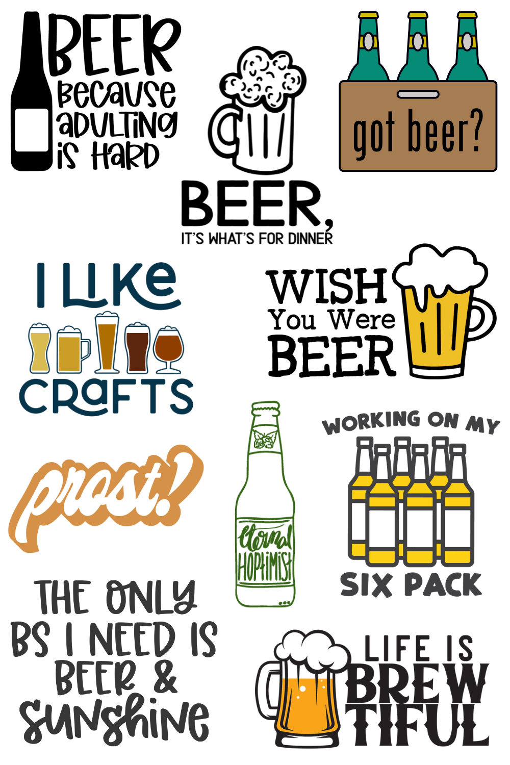 Beer SVG Collage