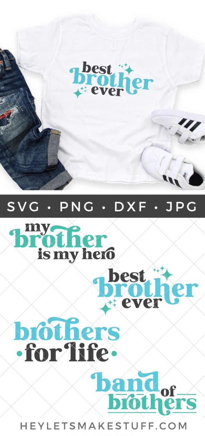 Brother SVG bundle pin image