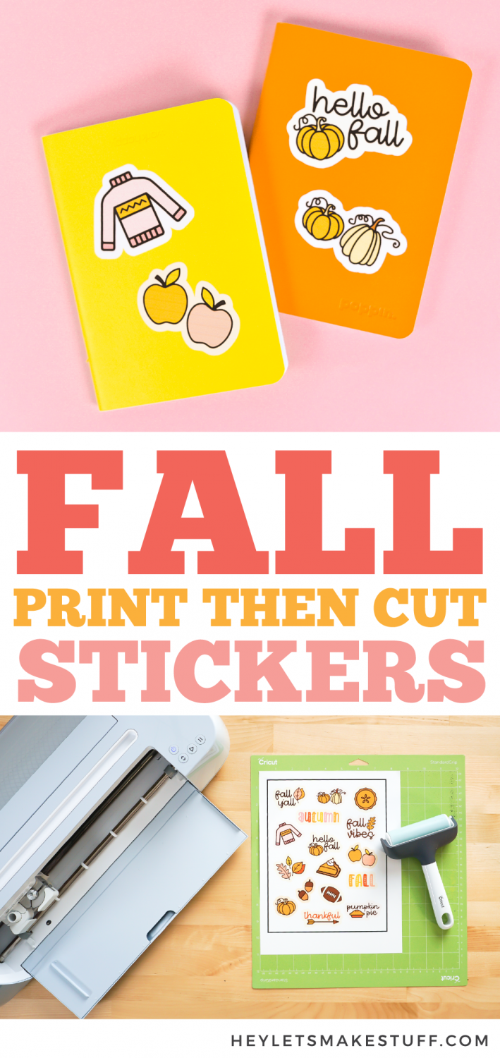 HOW TO MAKE STICKERS WITH A CRICUT USING PRINT THEN CUT AND THE