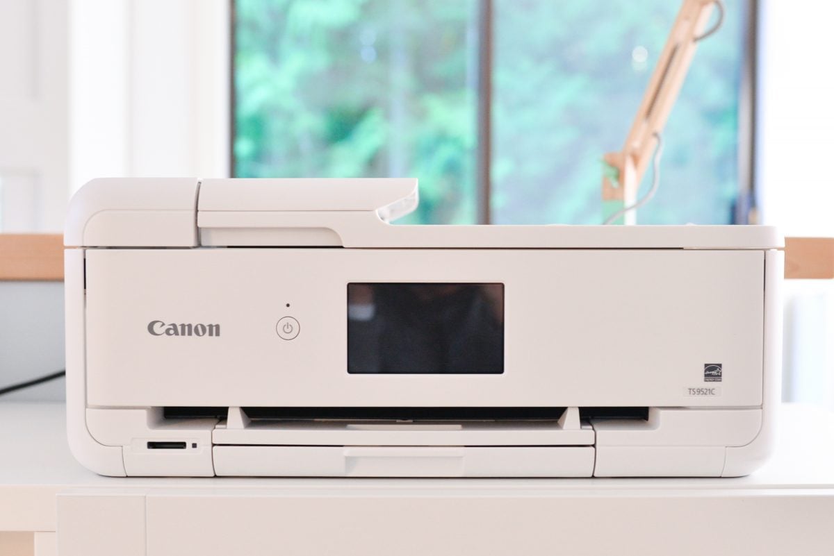 Canon Pixma printer on table