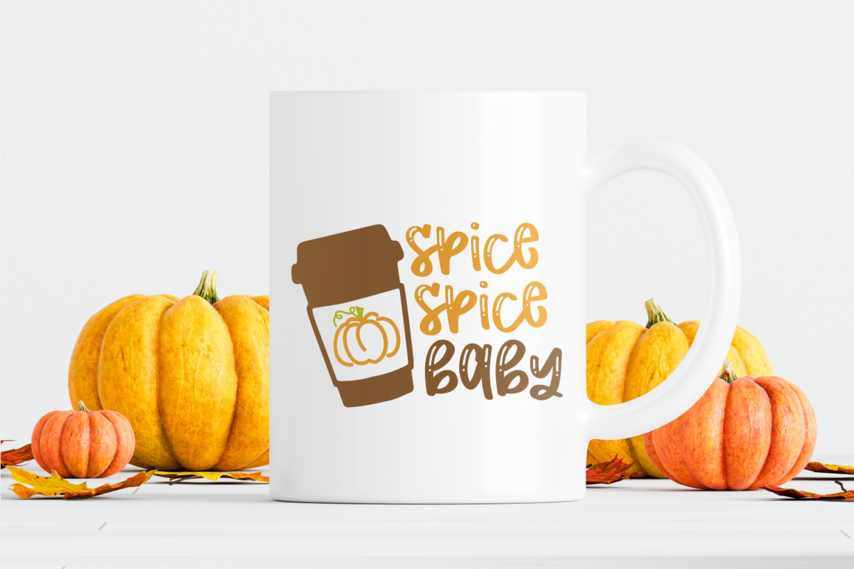 Pumpkin Spice Mug with the Cricut Mug Press - Weekend Craft