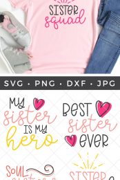Sister SVG bundle pin
