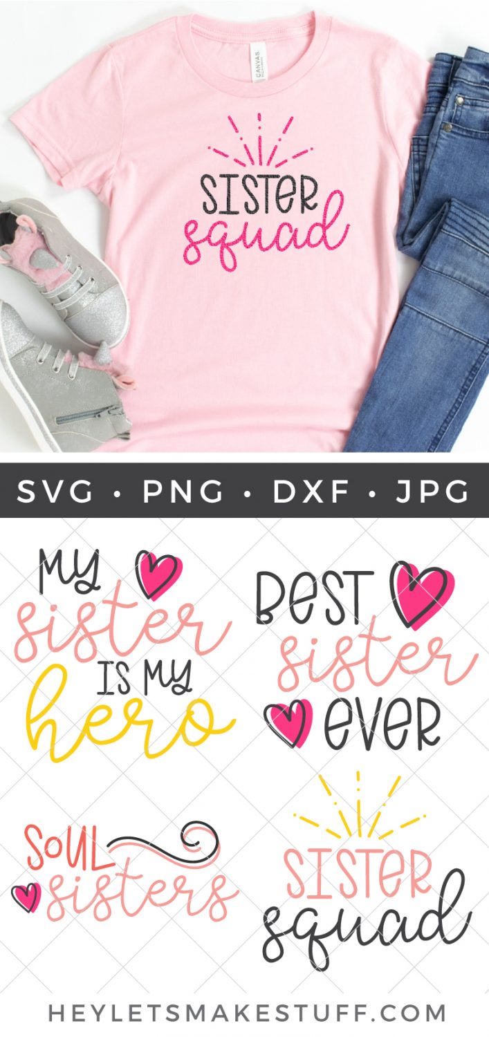 Sister SVG bundle pin