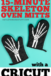 Skeleton Oven Mitts Pin Image #2
