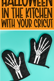 Skeleton Oven Mitts Pin Image #3
