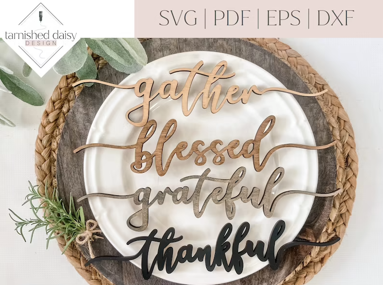 Thanksgiving Words by Tarnished Daisy Design