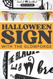 Halloween Sign with the Glowforge Pin Image #1