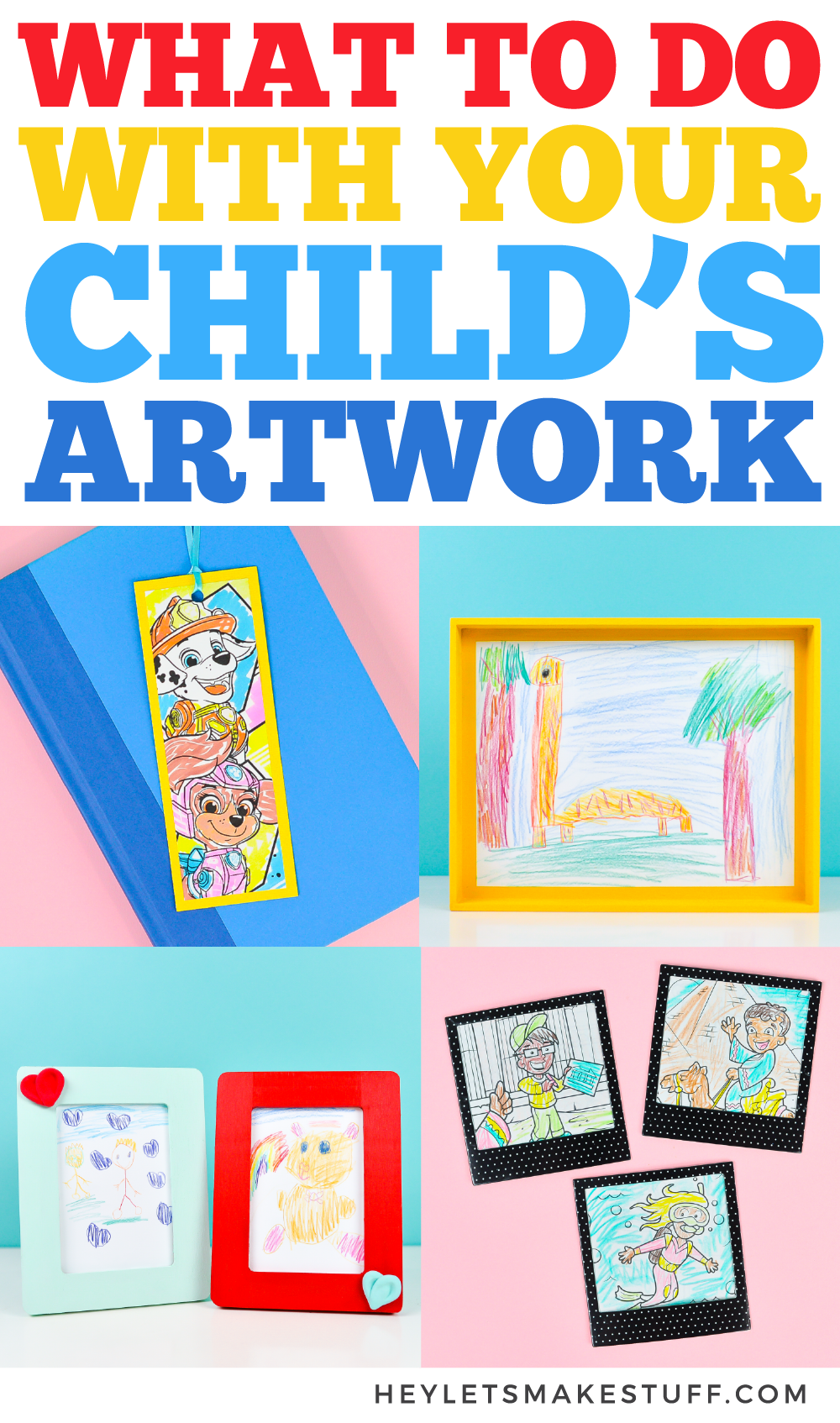 Five Fun Ways to Turn Children's Artwork into Gifts! Hey, Let's Make
