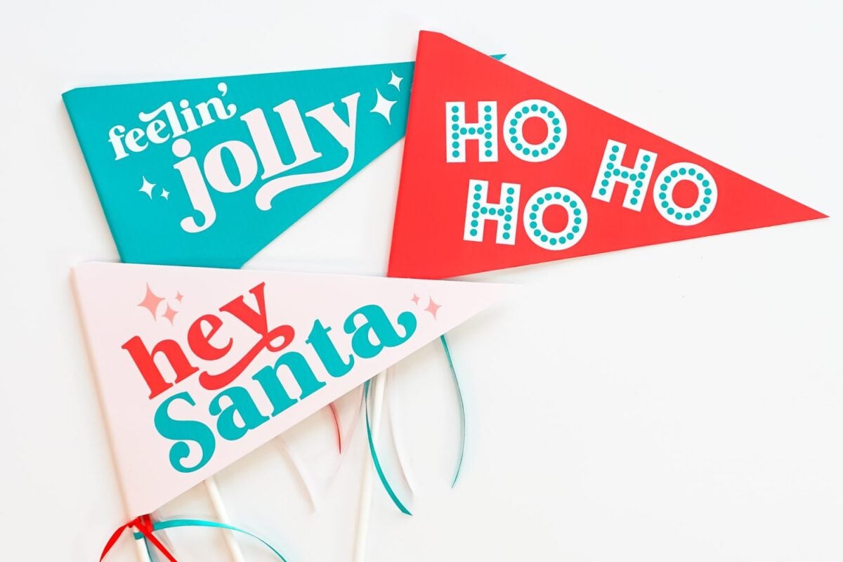 Christmas pennant flags image