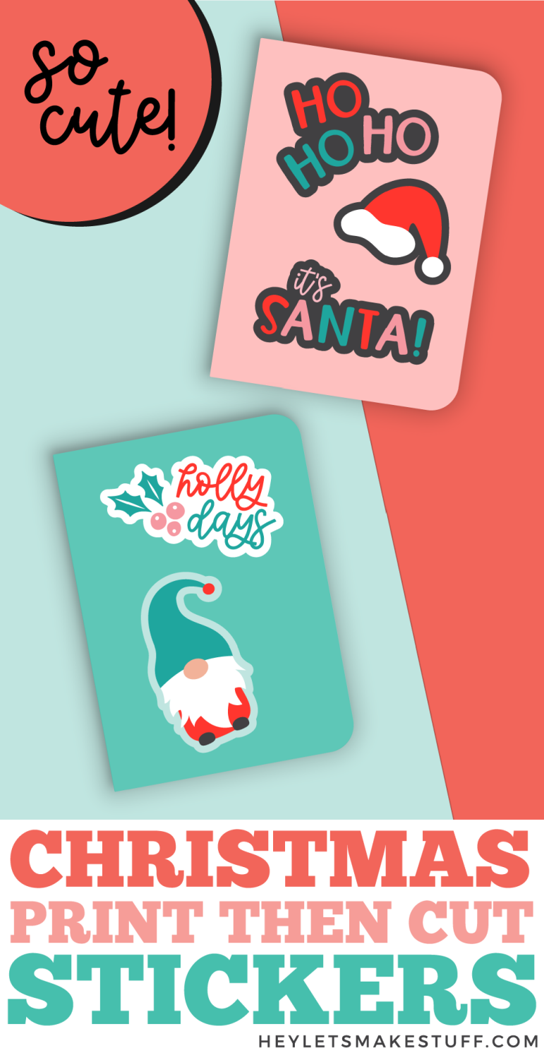 Print Then Cut Holiday Stickers with HTVRONT & Your Cricut