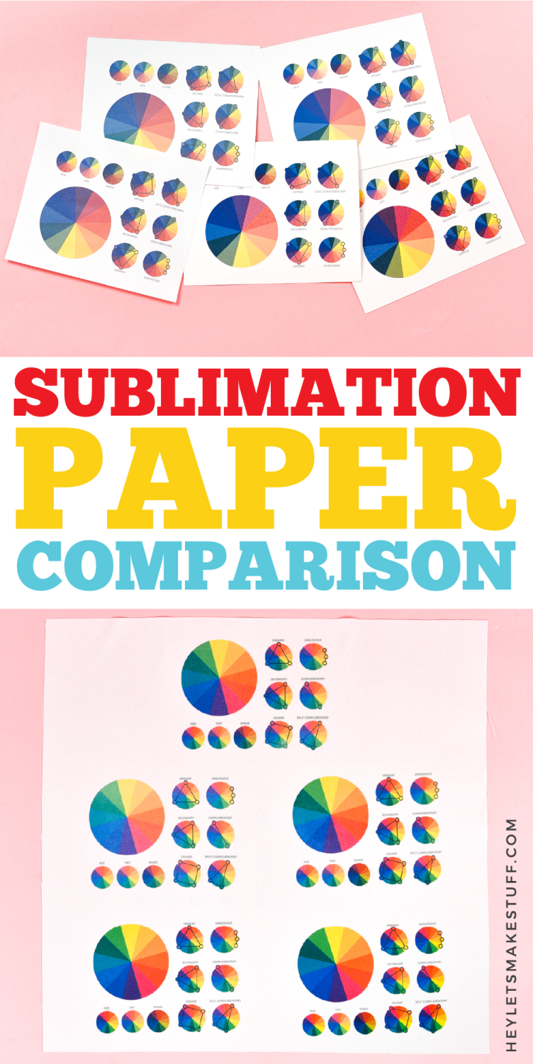 Sublimation Paper Comparison Pin #1