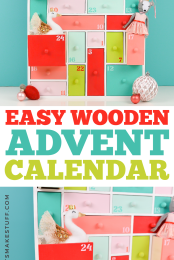 Easy Wooden Advent Calendar Pin Image