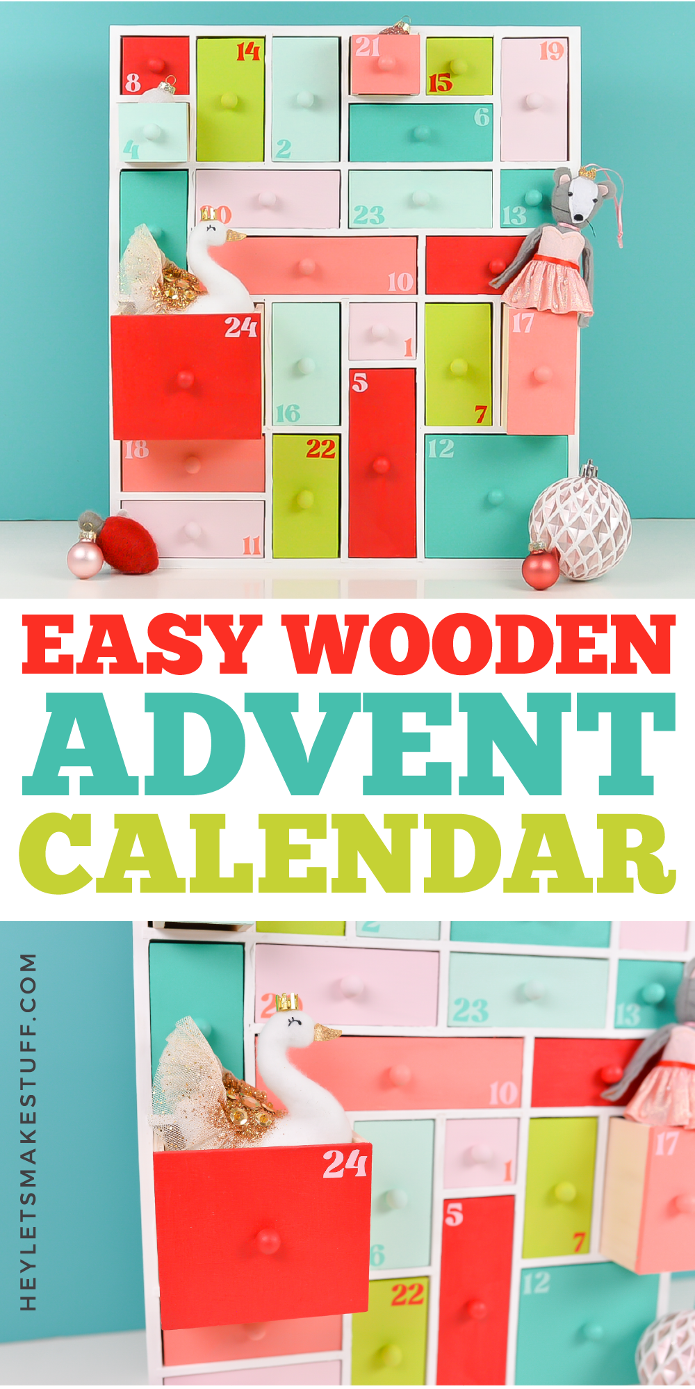 Easy Wooden Advent Calendar + Advent Calendar Filler Ideas Hey, Let's