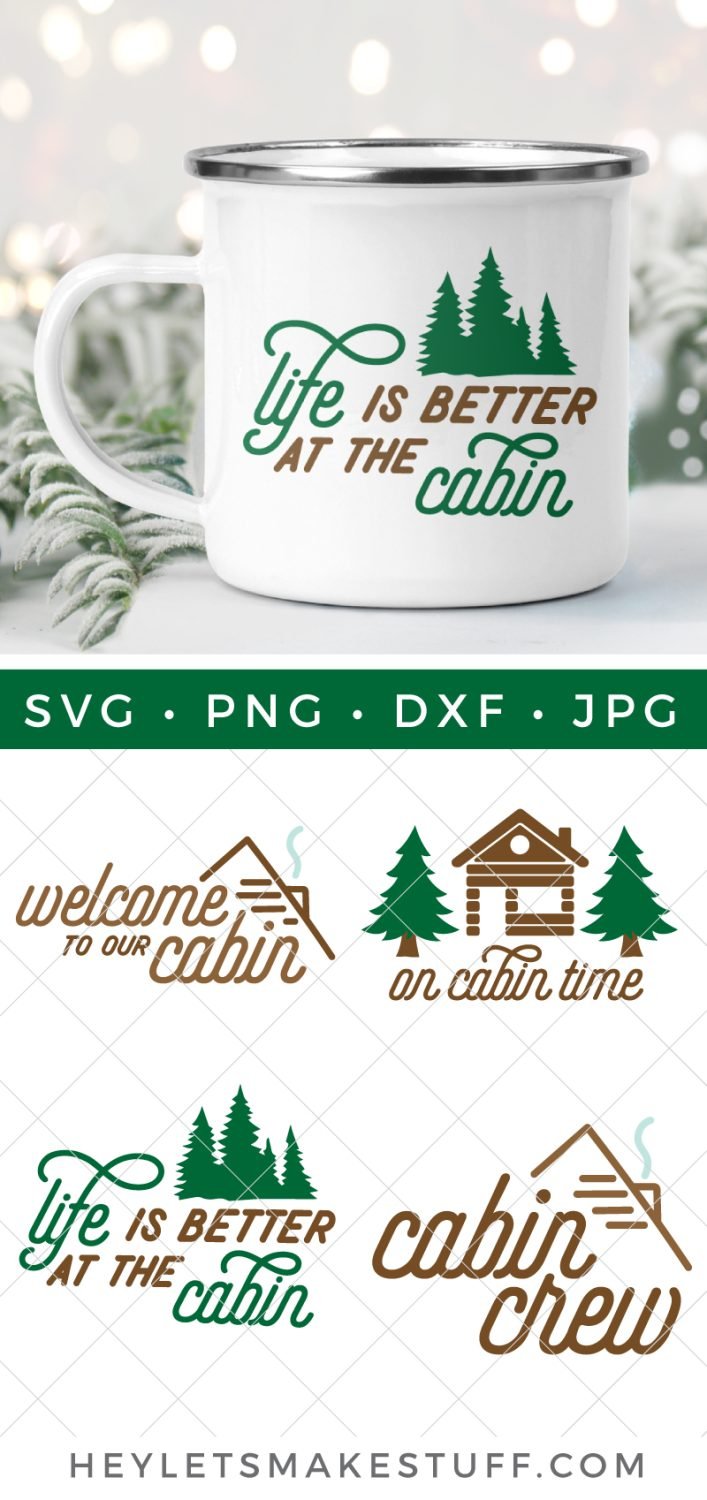 Cabin SVG bundle pin image