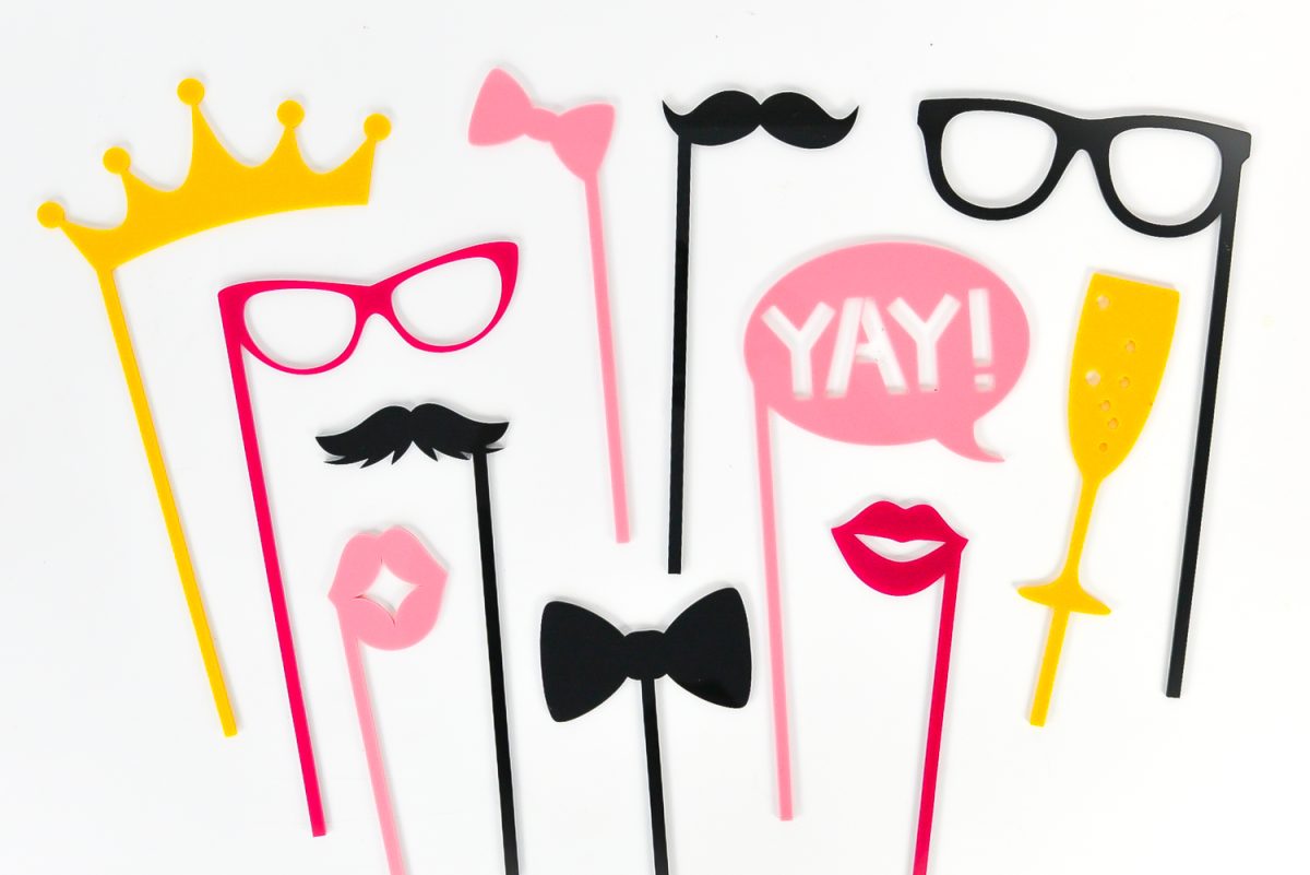 Girly photo booth clearance props