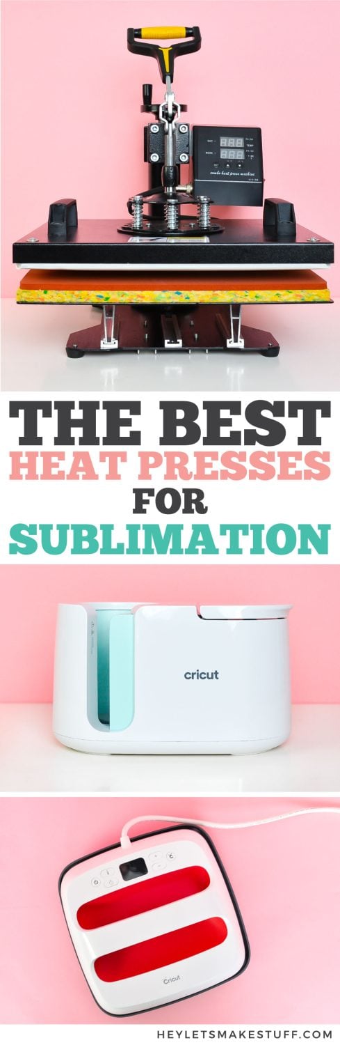 Trying to find the best sublimation heat press machine for your needs? In this post, we compare a traditional heat press, mug press, convection oven, as well as the Cricut EasyPress 2 and Mug Press. With so many options, you're sure to find the heat press that works best for you!