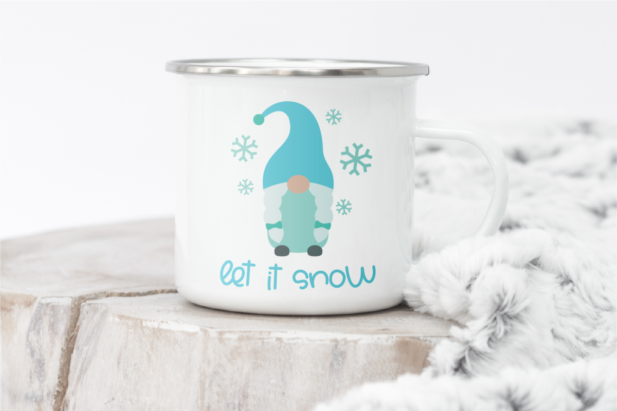 Let it Snow gnome SVG image