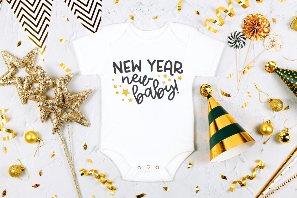 New Year, New Baby SVG image
